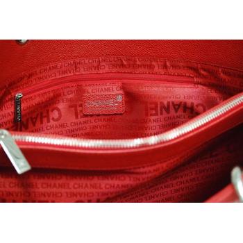 Chanel Shopping bags 35899 Red Lambskin Medium Bag