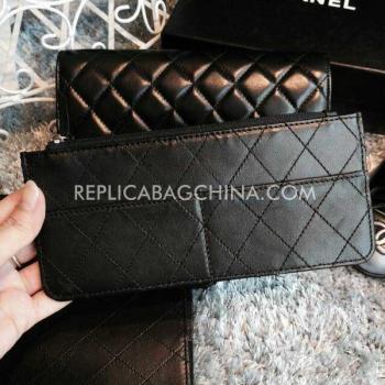 Chanel Black Handbag Calfskin Purse Replica