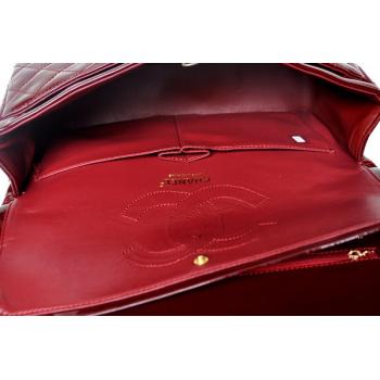 Cheap Quality Chanel  Flap bags 1113 Red Enamel Ladies Handbag