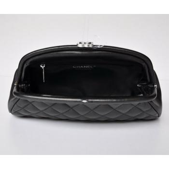 Cheap Quality Chanel Clutches 32342 Black Lambskin Ladies Handbags