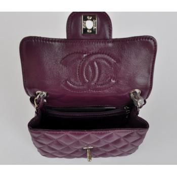 Chanel  Flap bags 1115 Purple Small Cross Body Bag Replica