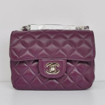 Chanel  Flap bags 1115 Purple Small Cross Body Bag Replica