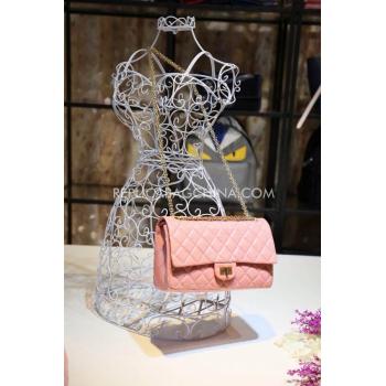 Chanel Gold Chain Pink Reissue 2.55 Calfskin Handbag Replica