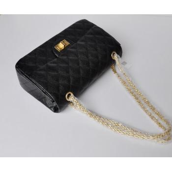 Chanel 2.55 Reissue Flap 30227 Black Medium Cross Body Bag