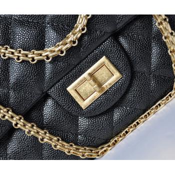 Chanel 2.55 Reissue Flap 30227 Black Medium Cross Body Bag