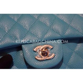 Chanel  Flap Snakeskin Handbag Mini Green