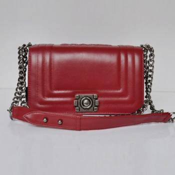 Cheap Chanel Boy Chanel bags 66713 Red Small Ladies Bag