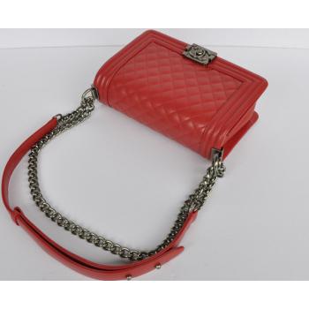 Chanel Boy Chanel bags 67086 Red Cross Body Bag Ladies