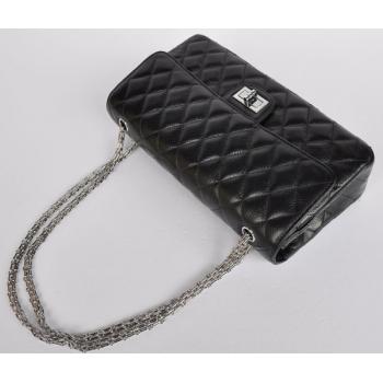 Chanel 2.55 Reissue Flap 1123 Black Medium Cross Body Bag Replica