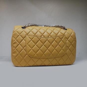 Chanel  Flap bags 1113 Yellow Lambskin Ladies Bags