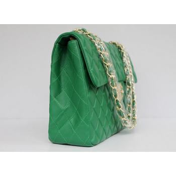 Chanel  Flap bags 1114 Green Lambskin Ladies Bag Replica