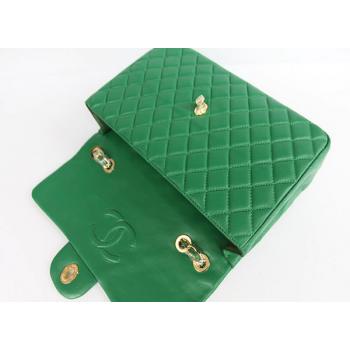 Chanel  Flap bags 1114 Green Lambskin Ladies Bag Replica