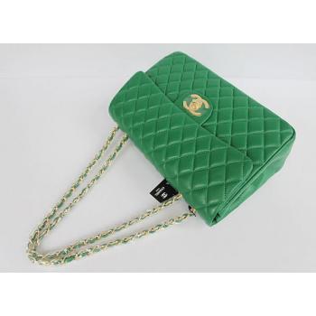 Chanel  Flap bags 1114 Green Lambskin Ladies Bag Replica