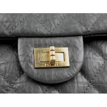 Chanel 37587 Grey Cow Leather Cross Body Bag