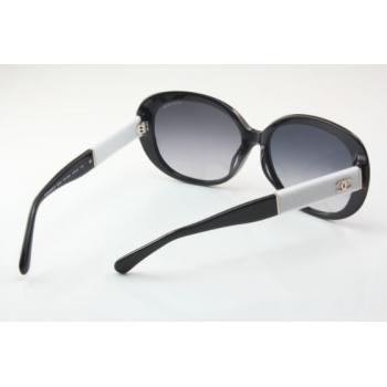 Chanel 5256 Black-white Planking Sunglass