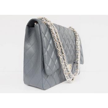 Chanel  Flap bags 1116 Grey Cow Leather Medium Bags