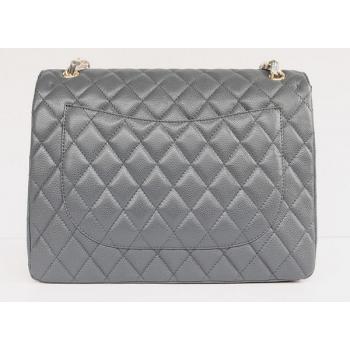 Chanel  Flap bags 1116 Grey Cow Leather Medium Bags