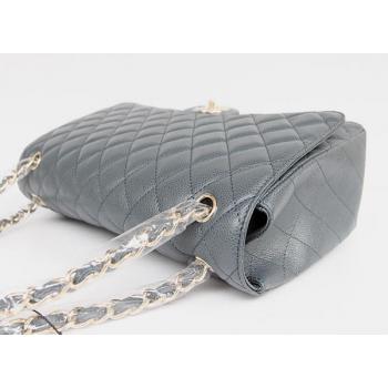 Chanel  Flap bags 1116 Grey Cow Leather Medium Bags