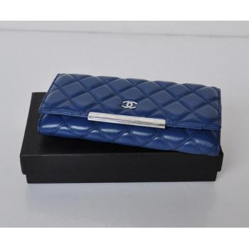 Replica Chanel Wallet 908 Blue Wallet Ladies