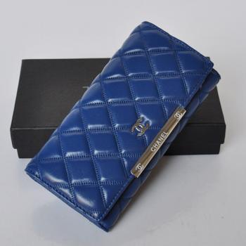 Replica Chanel Wallet 908 Blue Wallet Ladies