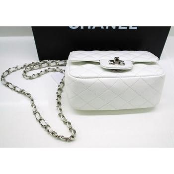 Chanel 36077 White Lambskin 2way