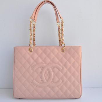 Chanel Shopping bags 20995 Pink Lambskin Medium Handbags