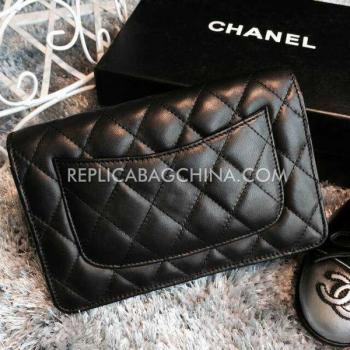 Cheap Chanel Handbag Le Boy Black Lambskin Replica