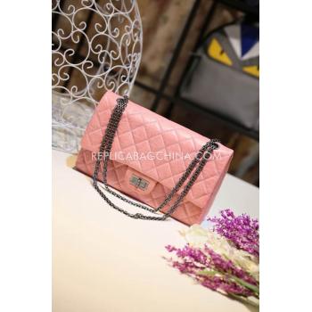 Chanel Calfskin Silver Chain Pink Handbag Reissue 2.55