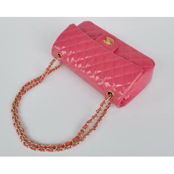 Chanel  Flap bags 1112 Pink Enamel Cross Body Bag