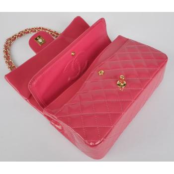 Chanel  Flap bags 1112 Pink Enamel Cross Body Bag