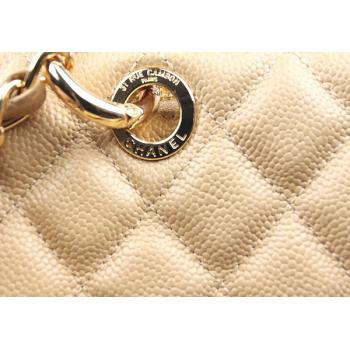 Cheap Chanel Shopping bags 50995 Beige Lambskin Medium Bags