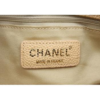 Cheap Chanel Shopping bags 50995 Beige Lambskin Medium Bags