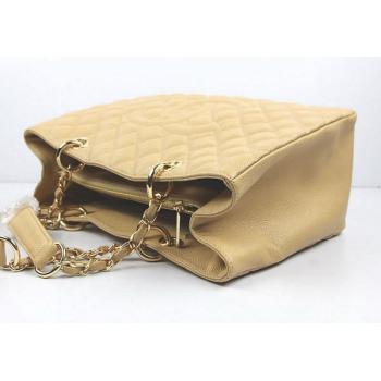 Cheap Chanel Shopping bags 50995 Beige Lambskin Medium Bags