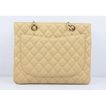 Cheap Chanel Shopping bags 50995 Beige Lambskin Medium Bags