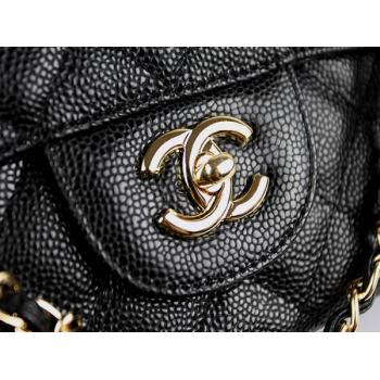 Cheap Chanel  Flap bags 01116 Black Medium HandBags