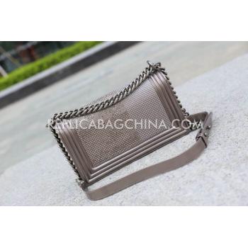 Chanel Paris Dallas Calfskin Shoulder Bag Silver