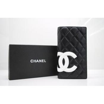 Chanel Wallet 165 Black Lambskin Small Wallet