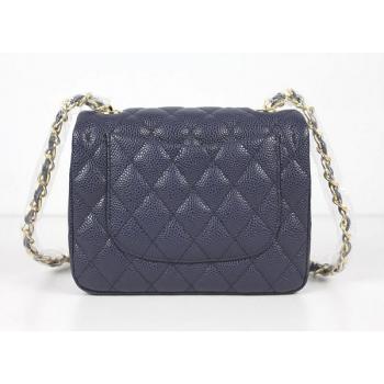 Chanel  Flap bags 1115 Blue Cow Leather Small Handbags