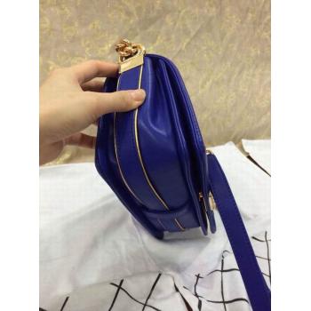 Replica Chanel Handbag Le Boy Calfskin Chain Blue HM02744