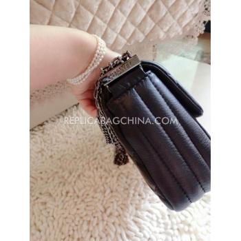 Replica Chanel Leather New Arrival Black Handbag