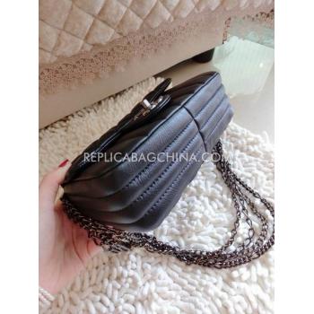 Replica Chanel Leather New Arrival Black Handbag