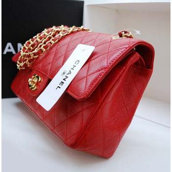 Cheap Chanel A1112 Red Lambskin 2way