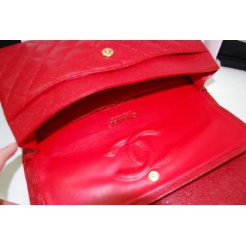 Cheap Chanel A1112 Red Lambskin 2way