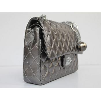 Chanel  Flap bags 01112A Grey Small Ladies Bag