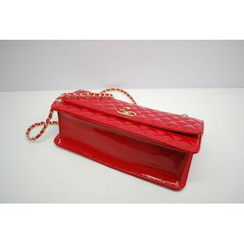 Chanel  Flap bags 30162 Red Enamel Small Bags