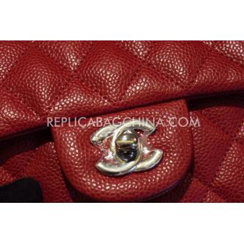 Replica Chanel  Flap Patent Leather Handbag Mini Red