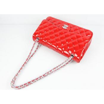 Chanel 1113 Red Enamel Ladies Handbag