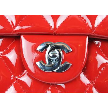 Chanel 1113 Red Enamel Ladies Handbag