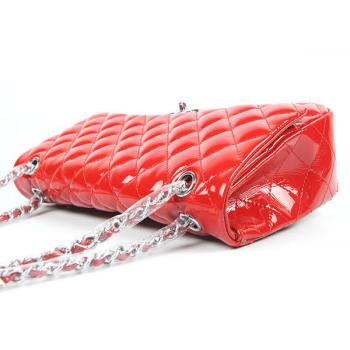 Chanel 1113 Red Enamel Ladies Handbag