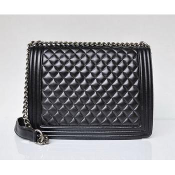 Chanel Boy Chanel bags 67087 Black 2way Ladies